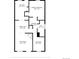 Floor plan showing layout of kitchen, dining area, living room, bedrooms, bathroom, and laundry at 8260 Washington St # 78, Denver, CO 80229