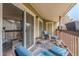 Inviting outdoor deck with comfortable seating area at 3414 S Eagle St # 201, Aurora, CO 80014