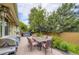 This backyard patio is perfect for relaxing and enjoying the outdoors with a hot tub nearby at 5723 S Kittredge St, Centennial, CO 80015