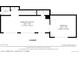 Basement floor plan of house featuring recreation room, bedroom, and bathroom and closets for storage at 2154 S Parfet Dr, Lakewood, CO 80227