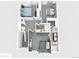 Detailed second-level floor plan showcasing bedrooms, bathrooms, and common areas at 3680 S Beeler St # 5, Denver, CO 80237