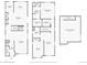 Detailed floor plan of the home, showing layout of rooms on all levels at 4723 Crestone Peak St, Brighton, CO 80601