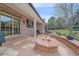 Inviting backyard patio with a fire pit, outdoor seating, and lush landscaping for relaxed entertaining at 13955 Craig Way, Broomfield, CO 80020