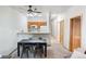 Cozy living area featuring a kitchen and dining space at 5077 Camel Heights Rd # C, Evergreen, CO 80433