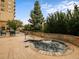 Relaxing hot tub surrounded by landscaping at 7600 Landmark Way # 914, Englewood, CO 80111