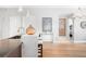 Modern kitchen features a large island and stainless steel appliances at 7600 Landmark Way # 914, Englewood, CO 80111