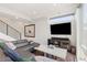 Cozy living room with a sofa, TV, and modern decor at 2851 W 23Rd Ave # 1, Denver, CO 80211