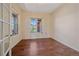 Office with hardwood floors and window at 1130 Summit View Dr, Louisville, CO 80027