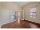 Office with hardwood floors and french doors at 1130 Summit View Dr, Louisville, CO 80027