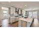 Modern kitchen featuring white cabinets, stainless steel appliances, and an island with seating at 4748 Weitbrec Ln, Castle Rock, CO 80104