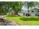 Expansive backyard with mature trees and a lush green lawn at 5389 W Roxbury Pl, Littleton, CO 80128
