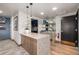 Community space with a granite countertop and modern decor at 3131 E Alameda Ave # 2002, Denver, CO 80209