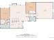 Detailed floor plan of the home showcasing layout of bedrooms, living spaces, and garage at 11186 E Baltic Dr, Aurora, CO 80014