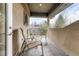 Cozy balcony with a seating area, perfect for outdoor relaxation with shade from the sun at 1590 S Milwaukee St, Denver, CO 80210
