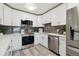 Modern kitchen with stainless steel appliances and white shaker cabinets at 715 S Alton Way # 5A, Denver, CO 80247