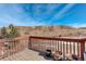 Deck overlooking a scenic mountain view at 3008 Mountain Sky Dr, Castle Rock, CO 80104