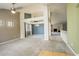 Open concept dining room with light blue walls and a chandelier at 3008 Mountain Sky Dr, Castle Rock, CO 80104