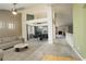 Open concept dining area with a view of the living and kitchen areas at 3008 Mountain Sky Dr, Castle Rock, CO 80104