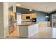 Kitchen with light wood cabinets, stainless steel appliances and an island at 3008 Mountain Sky Dr, Castle Rock, CO 80104