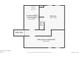 Basement floor plan featuring unfinished laundry room, bedroom, utility room, and closet at 6514 Zinnia St, Arvada, CO 80004