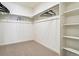 Spacious walk-in closet with double hanging rods and shelving at 4607 Cattle Cross Trl, Castle Rock, CO 80104