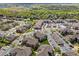 Community aerial view showcasing the neighborhood, mature trees, and convenient parking at 12914 Ironstone Way # 102, Parker, CO 80134