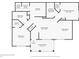 Detailed floor plan showing the layout of the home, including bedroom and living areas at 12914 Ironstone Way # 102, Parker, CO 80134