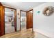 Hallway leads to pool, bedroom, and bathroom at 7300 W Stetson Pl # 46, Littleton, CO 80123