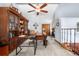 Spacious office with custom cabinetry and space for two desks at 7300 W Stetson Pl # 46, Littleton, CO 80123