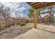 Spacious backyard with a patio, ideal for entertaining and outdoor activities at 17306 W 17Th Pl, Golden, CO 80401