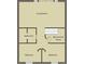 Second floor plan featuring a living room, bathroom, mechanical room, and two bedrooms at 32094 Christopher Ln, Conifer, CO 80433