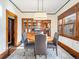 Elegant dining room with built-in hutch and charming round table at 3412 Zuni St, Denver, CO 80211