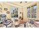 Home office featuring natural light, a large desk, and views of the outdoors at 501 Young Cir, Castle Rock, CO 80104