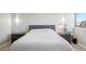 Bright bedroom featuring neutral walls, soft carpet, and minimalist decor for a serene retreat at 100 Park W Ave # 304, Denver, CO 80205