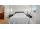 Cozy bedroom with large windows, soft carpet, and a minimalist style for a tranquil sanctuary at 100 Park W Ave # 304, Denver, CO 80205