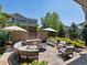 Relaxing outdoor patio features comfortable seating and a cozy fire pit, perfect for enjoying cool evenings at 1291 Fountain Ln, Erie, CO 80516