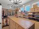 Expansive walk-in closet with custom shelving, drawers, and ample storage space, plus statement lighting at 1291 Fountain Ln, Erie, CO 80516