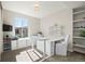Bright home office with built-in storage and a large window at 2136 S Juniper St, Lakewood, CO 80228