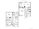 Detailed floor plan showcasing the layout of the first and second floors, including bedrooms, bathrooms, and living areas at 7435 E 159Th Pl, Thornton, CO 80602