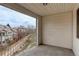 Enjoy the outdoors on this private balcony with a view of the townhome community at 12281 E Tennessee Dr # 302, Aurora, CO 80012