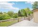 Spacious deck overlooking lush greenery, perfect for outdoor entertaining and relaxing at 11285 Ranch Pl, Denver, CO 80234