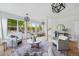 Spacious living room with large windows, contemporary decor, and a neutral color palette at 2391 Hudson St, Denver, CO 80207