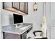 Study desk offers a great work space with granite countertops and natural lighting at 56375 E 22Nd Pl, Strasburg, CO 80136