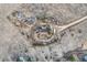 Bird's-eye view of a property with a home, outbuildings and wraparound driveway at 754 Highway 86 Hwy, Elizabeth, CO 80107