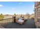 Expansive deck, perfect for outdoor living and entertaining at 19205 Sixpenny Ln, Monument, CO 80132