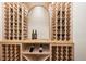 Custom wine cellar with plenty of space for storage and display at 19205 Sixpenny Ln, Monument, CO 80132