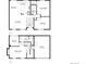 Upstairs floor plan featuring bedrooms, bathrooms, kitchen, living room, and dining area at 19792 E Bates Dr, Aurora, CO 80013