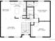 Upstairs floor plan featuring bedrooms, bathrooms, kitchen, living room, and dining area at 19792 E Bates Dr, Aurora, CO 80013