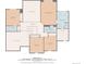 Second floor plan highlighting the primary bedroom with en-suite bathroom and walk-in closet at 7027 Chestnut Hill St, Highlands Ranch, CO 80130