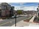 Street view of modern townhomes and landscaping, offering an urban community living at 8311 Parkland St, Broomfield, CO 80021
